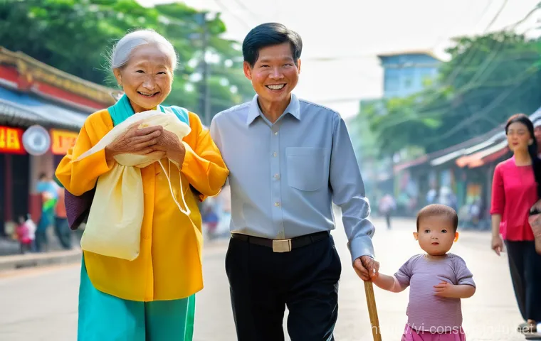 소비자 보호와 관련된 최신 연구 논문과 사례 연구와 분석 - **Prompt:** A diverse group of Vietnamese individuals, including a smiling elderly woman with gentle...