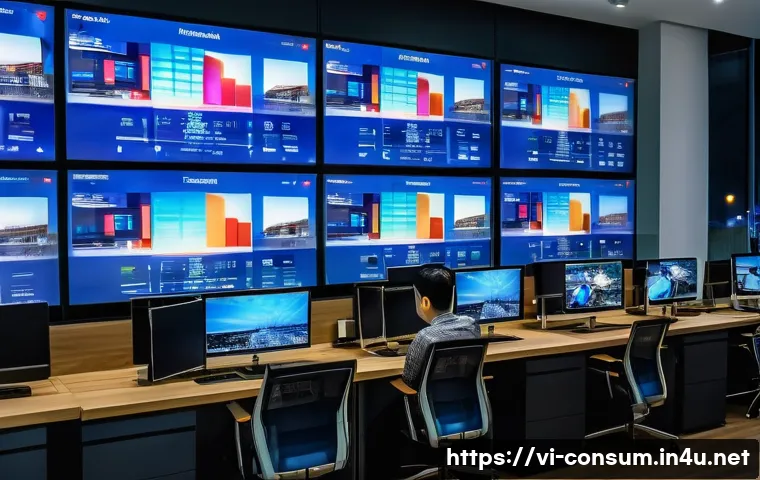 소비자 행동 데이터를 활용한 신제품 혁신 전략 연구와 분석 - A modern Vietnamese e-commerce office scene in Ho Chi Minh City at night, showing diverse young prof...