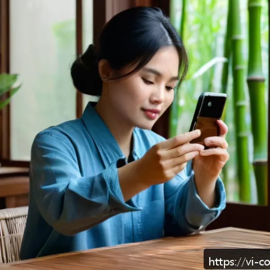 소비자 피해 보상 절차 가이드 - A detailed scene of a Vietnamese customer carefully documenting a product defect at home: the custom...