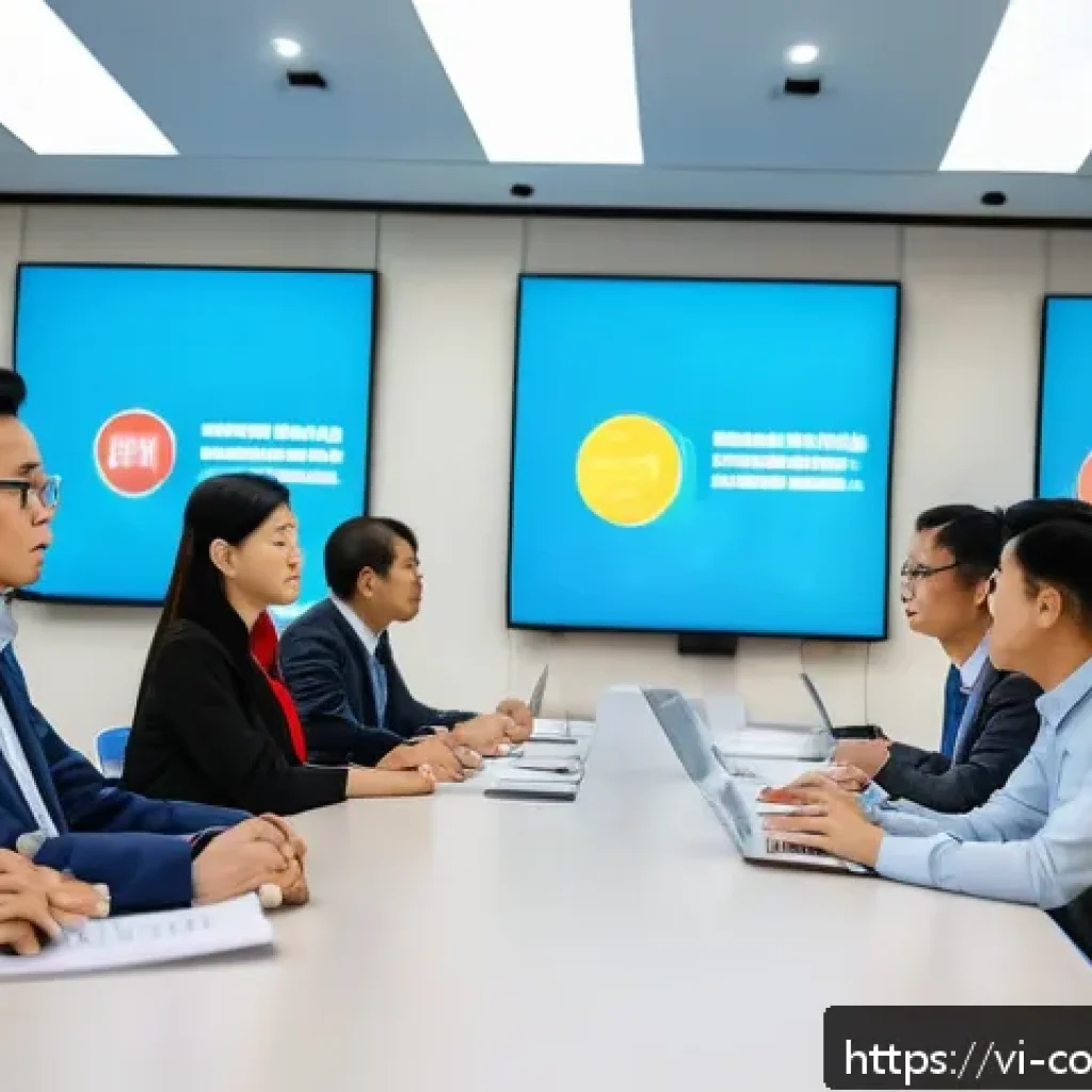 소비자 보호를 위한 협력 사례 - A modern Vietnamese consumer rights training seminar in a bright conference room, diverse adults att...